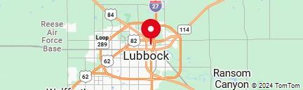 Map of Lubbock, Texas named for